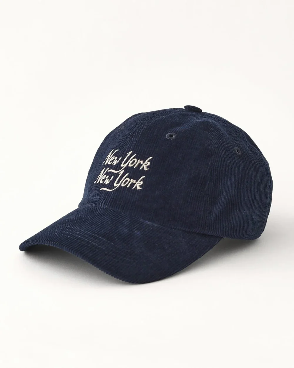 Corduroy Script NY NY Cap - Navy - 4