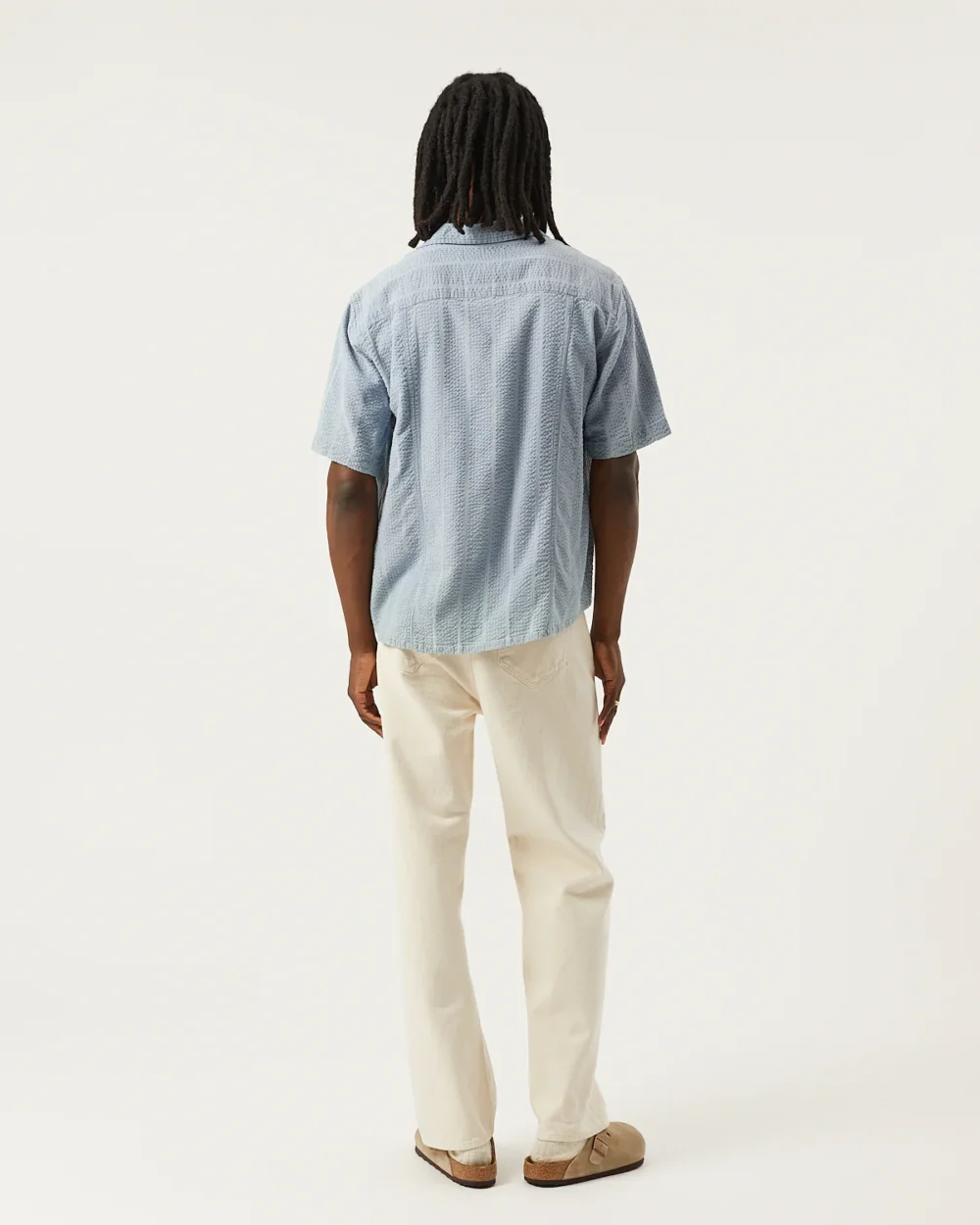 Striped Seersucker SS - Indigo - 4