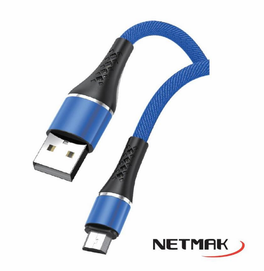 CABLE MICRO USB A USB 2A NM-117-R NETMAK