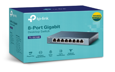 SWITCH 8-P TL-SG108 1000MBPS