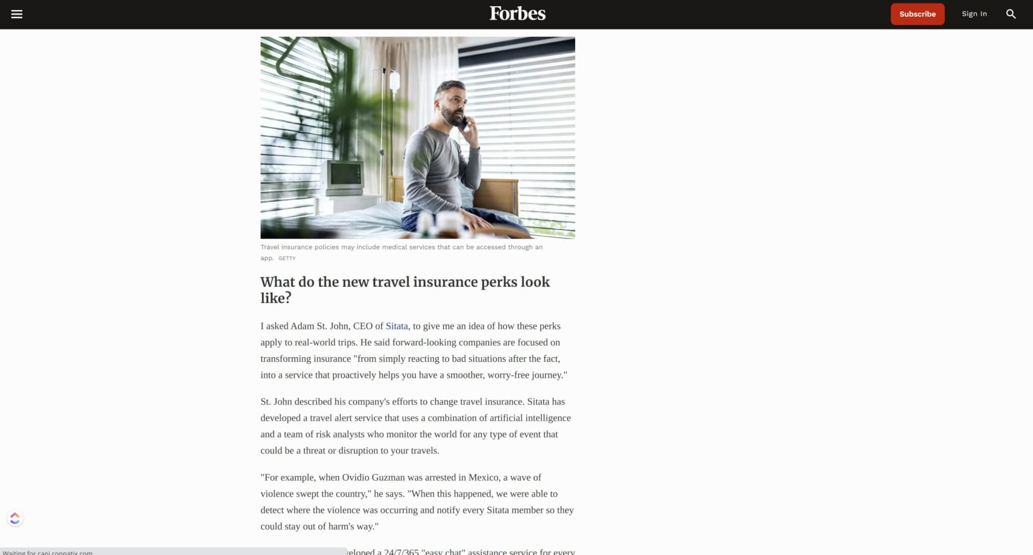 forbes matkavakuutus artikkeli