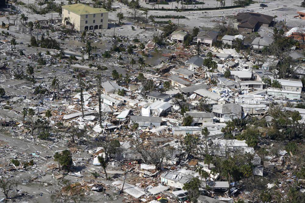 Verwoesting in Florida tijdens orkaan IAN
