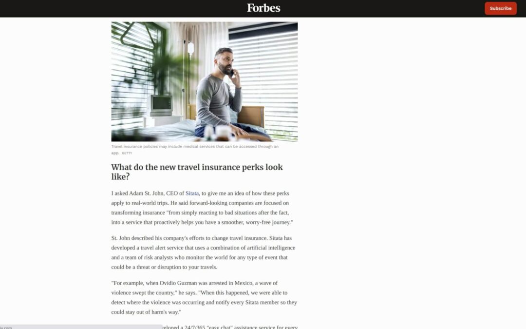 Forbes – Extra Perks In Travel Insurance