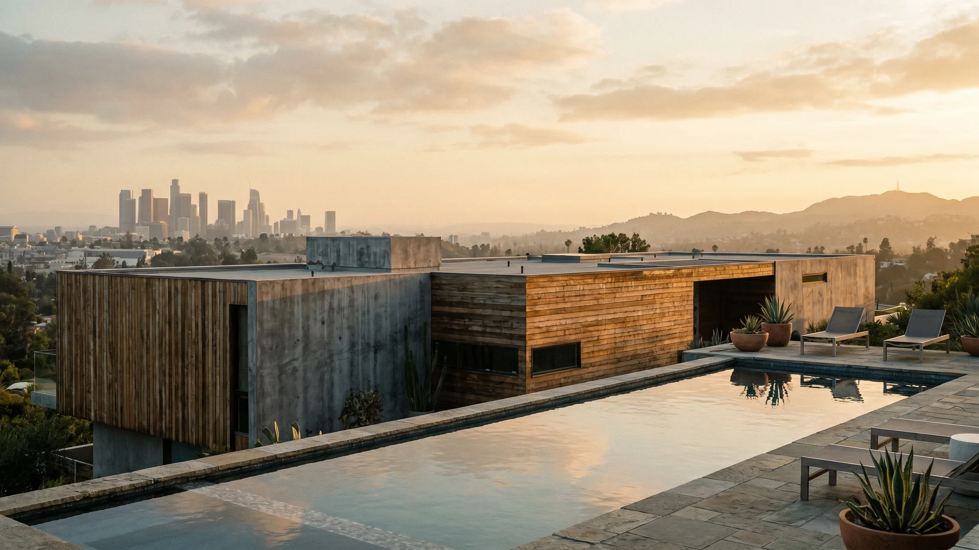 Luxury home exterior — LA