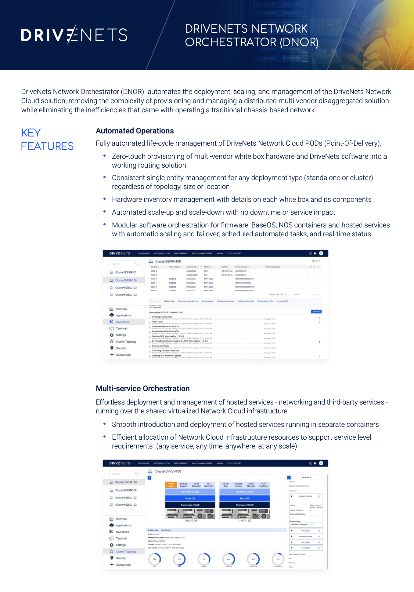 DriveNets Network Orchestrator (DNOR)