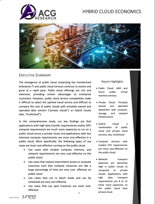 Whitepaper: Hybrid Cloud Economics