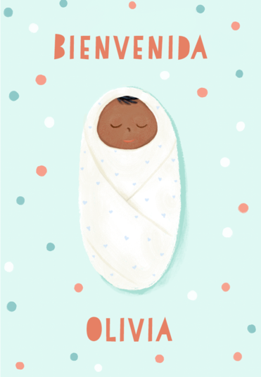 Welcome newborn card