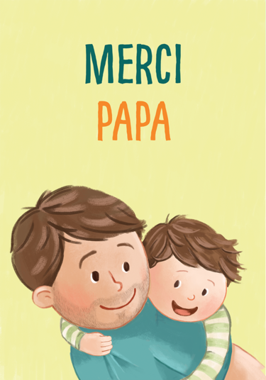 Carte : Merci, Papa