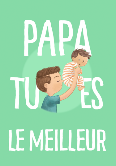 Carte : Papa, tu es le meilleur