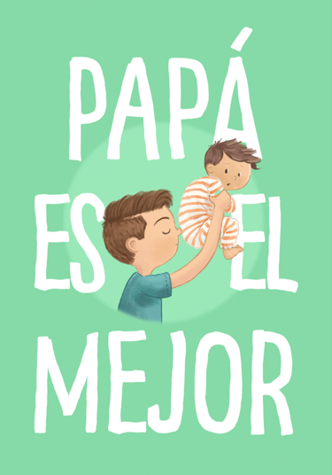 Tarjeta 'Papá es el mejor'