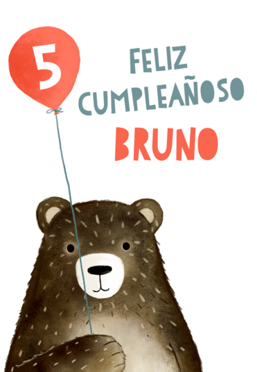 Happy bearsday card