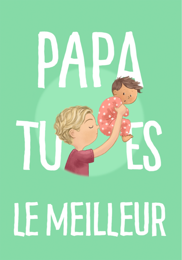Daddy, you're the best card
