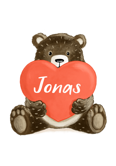 Heart card - Bear