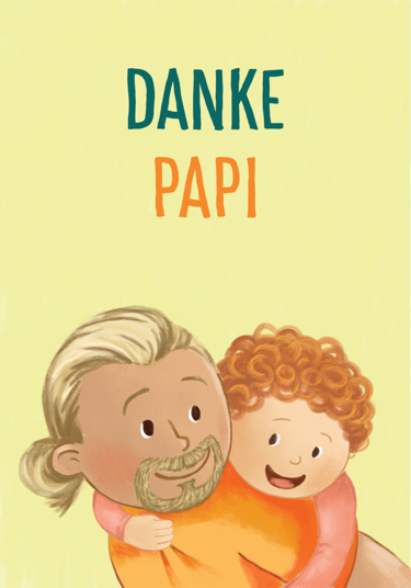 Karte „Danke Papa“
