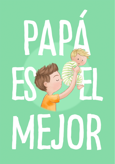 Tarjeta 'Papá es el mejor'
