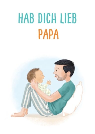 Karte „Hab dich lieb Papa“