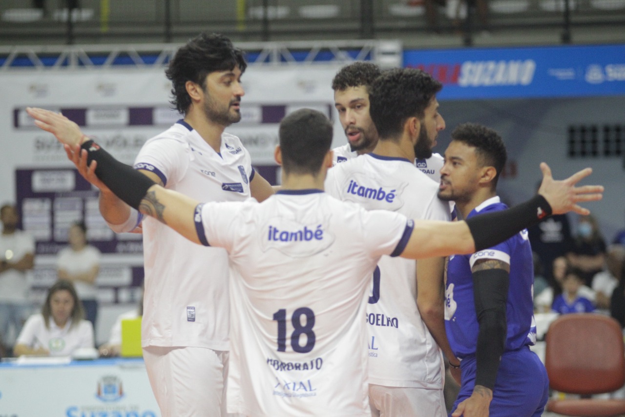 Farma Conde Vôlei São José é superado pelo Suzano Vôlei no tie-break