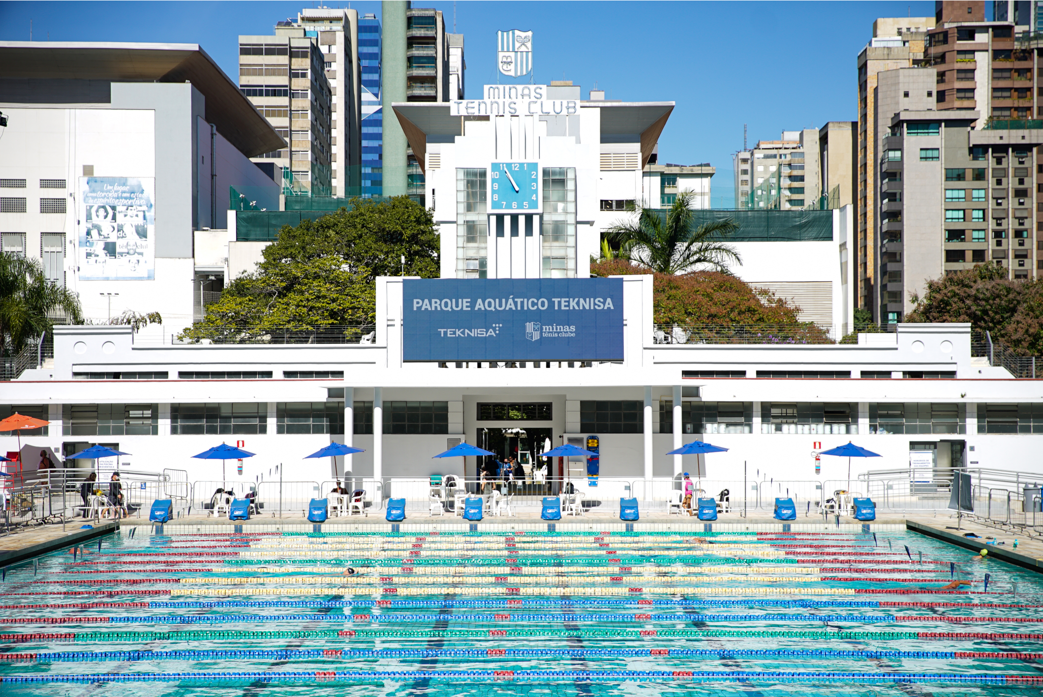 Swimming pool at Minas Tenis Clube, Belo Horizonte, Brazil Stock Photo -  Alamy