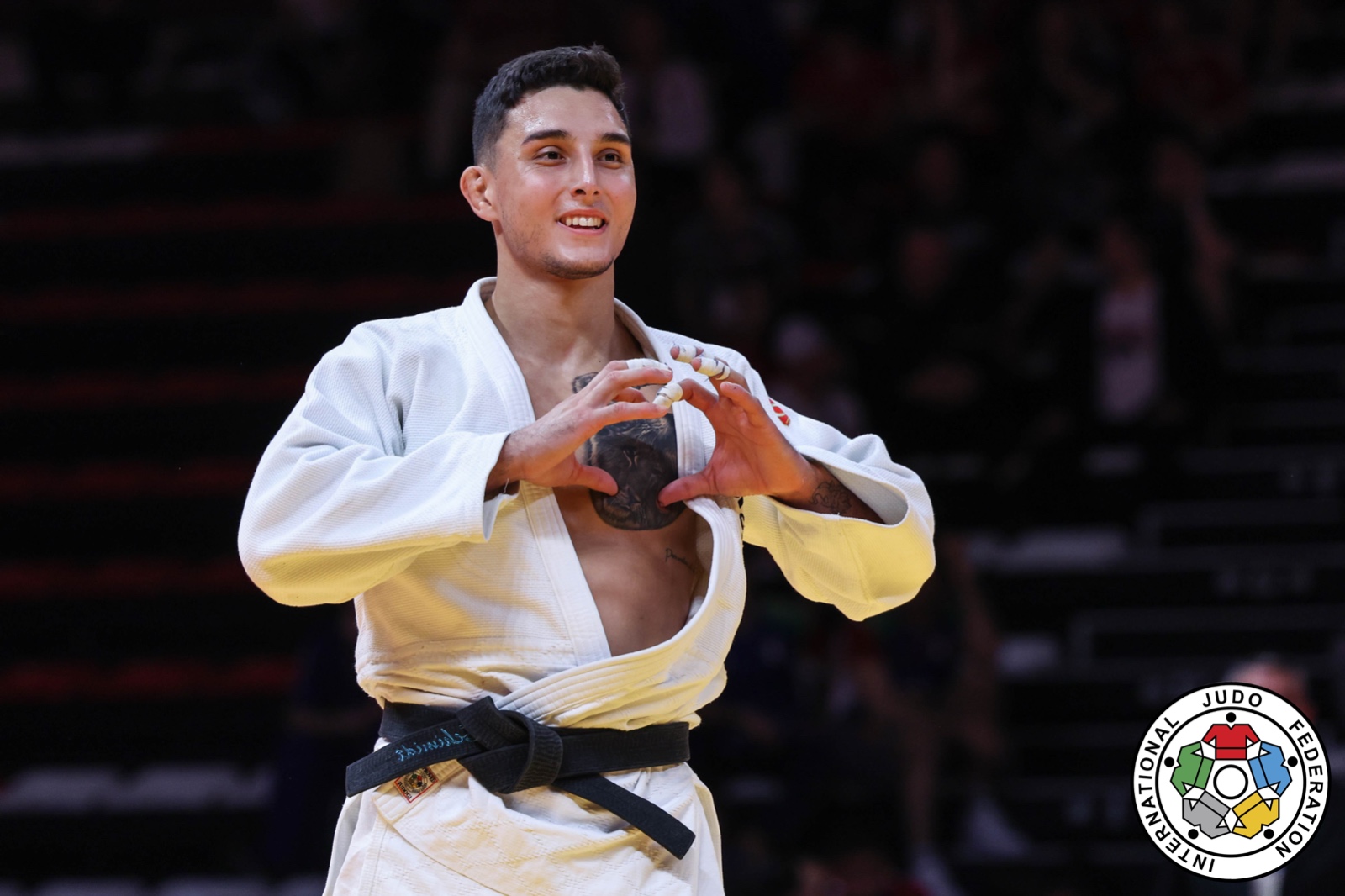 Schimidt venceu a disputa do bronze por ippon (Foto: Emanuele Di Feliciantonio/IJF)