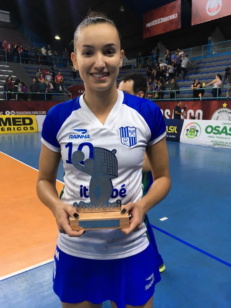 Melhor jogadora em quadra, Gabi vai disputar a sua sétima final de Superliga Feminina (Foto: Divulgação/MTC)