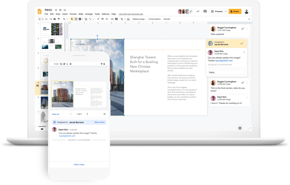 Interface Google Slides