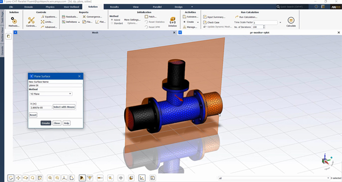 Estudio de fluidos en Ansys 2020 R1