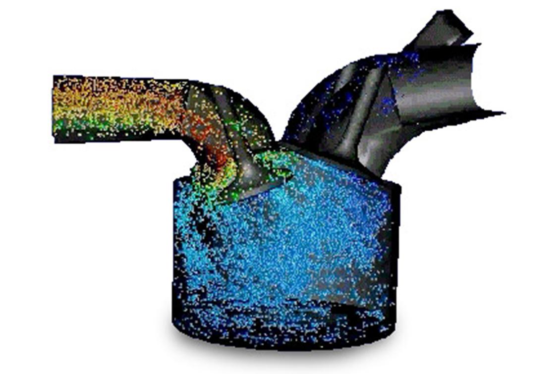 Simulação do fluxo interno de um motor a combustão usando Ansys Fluent 