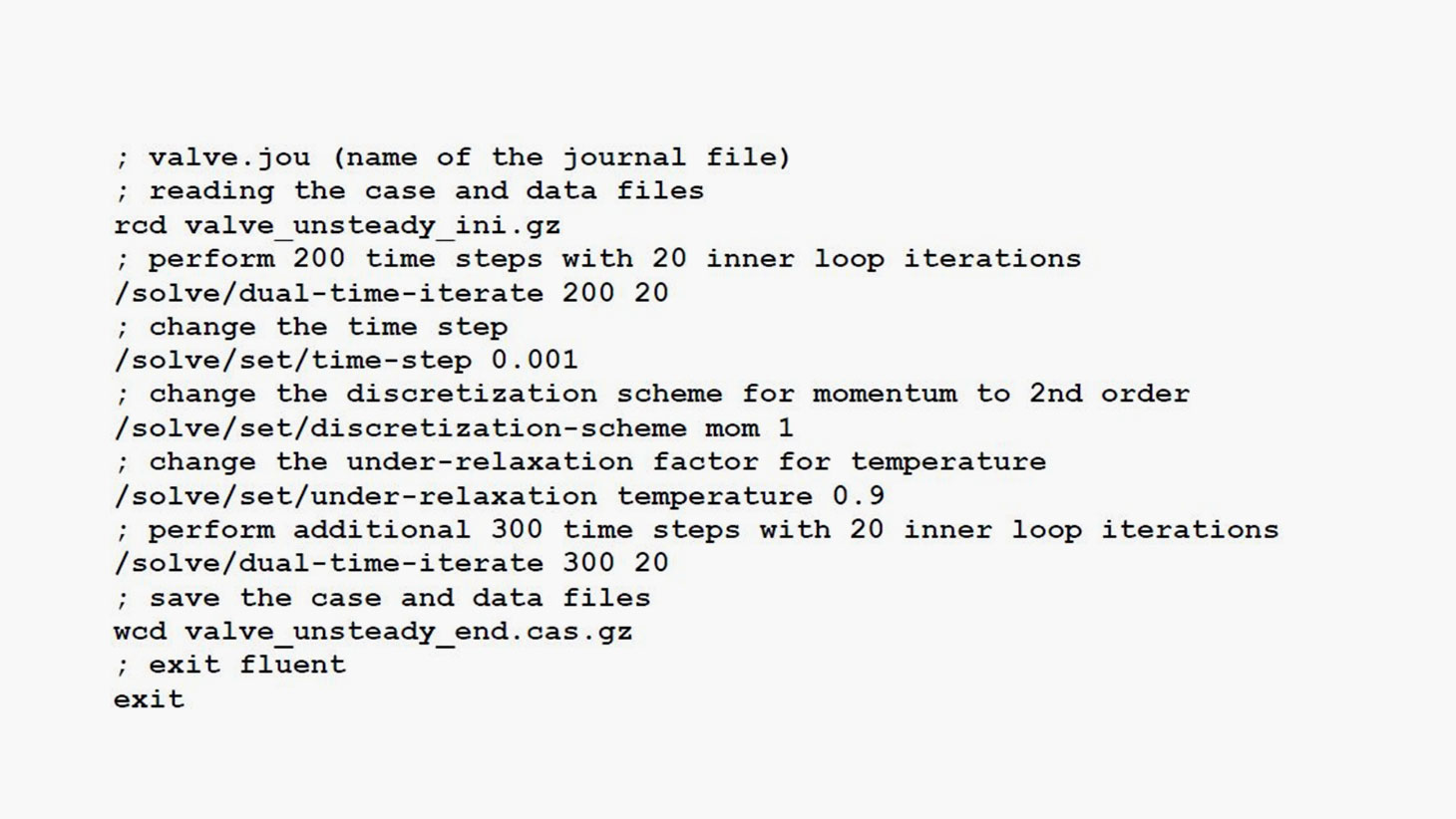 Quarta-Técnica – O que é um journal file no ANSYS Fluent?