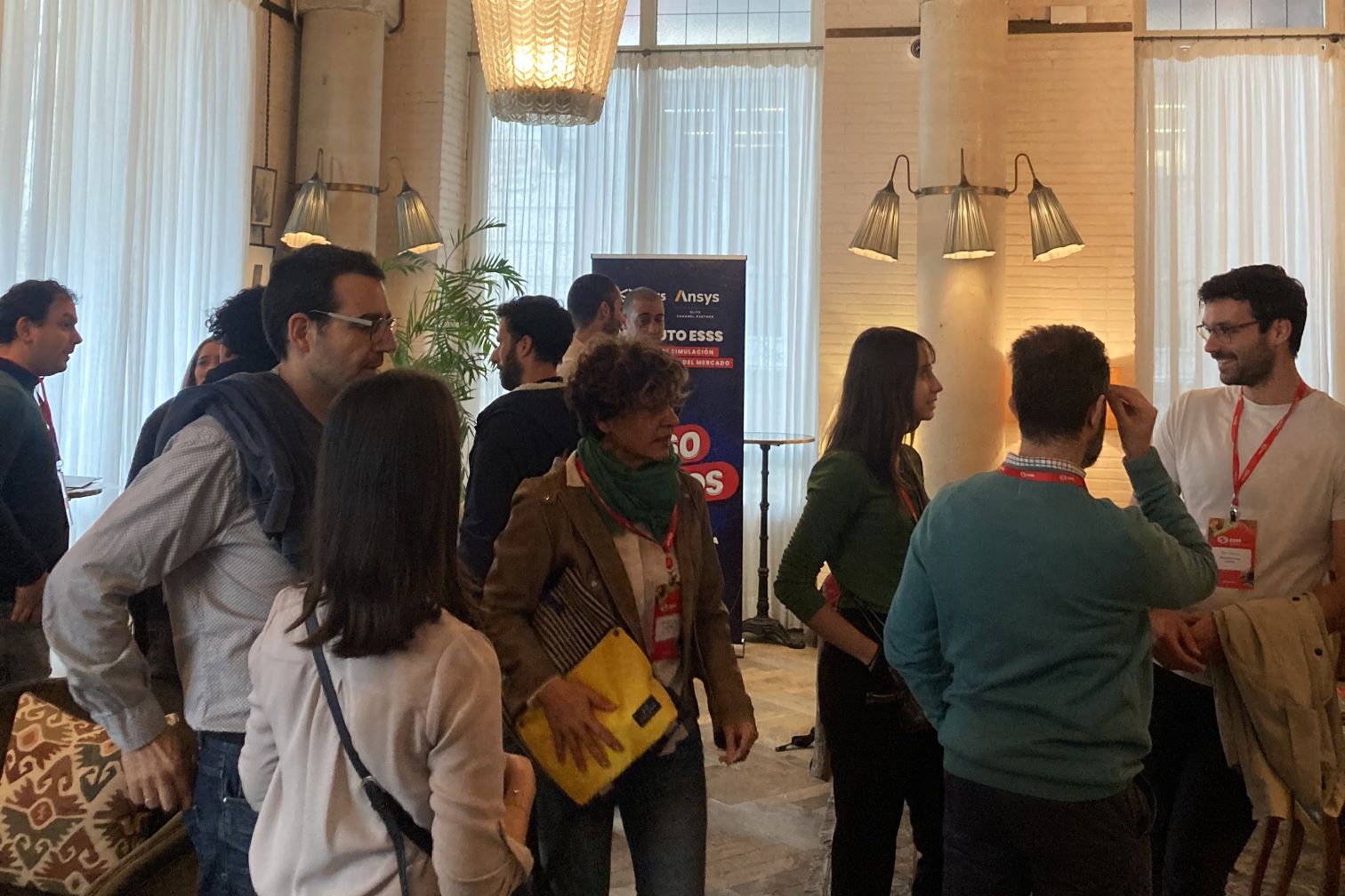 Clientes da ESSS no evento Simulación & Vermut Barcelona