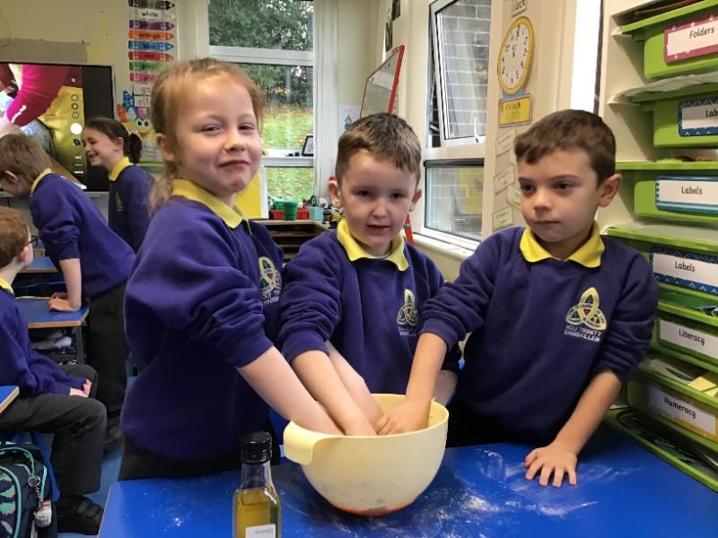Bread making in P3: Kneading the dough