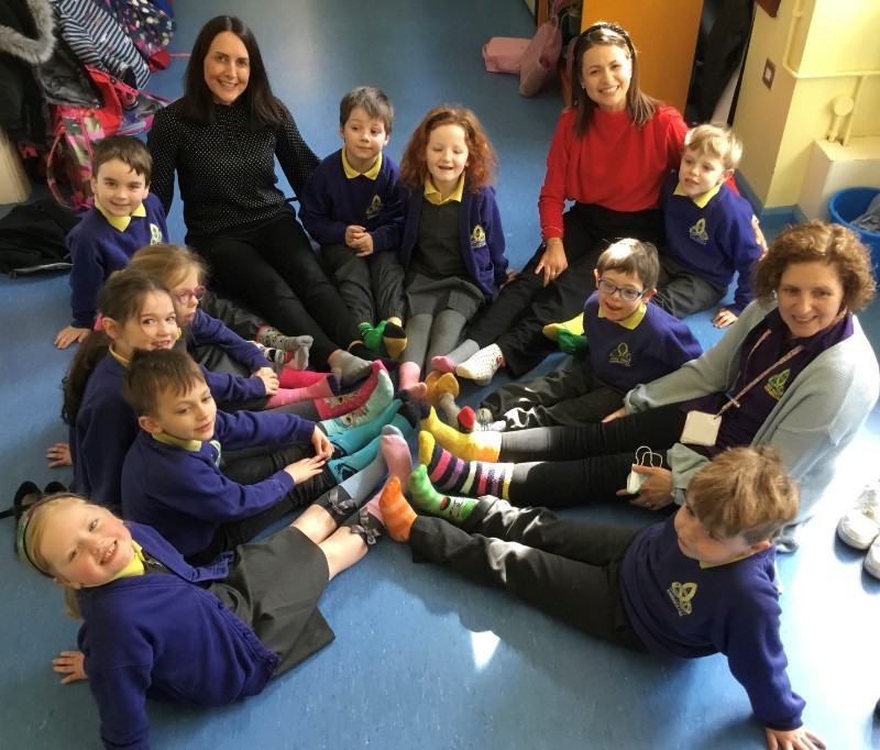 Miss O'Hanlon's class rocked their odd socks today to highlight the importance of inclusion and equality on Down Syndrome Day