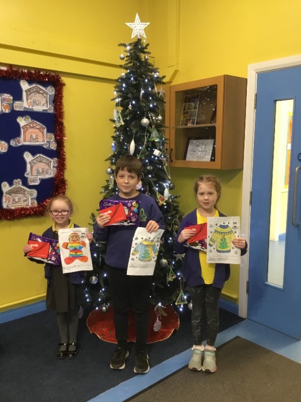 Congratulations to Ava, Lucy and Oliver who are our KS1 Gaels Colouring Competition winners.  
