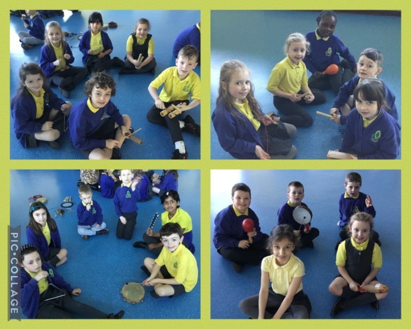 P4 have been working with Mrs Kirk to add music to 'The Elves and the Shoemaker' story.