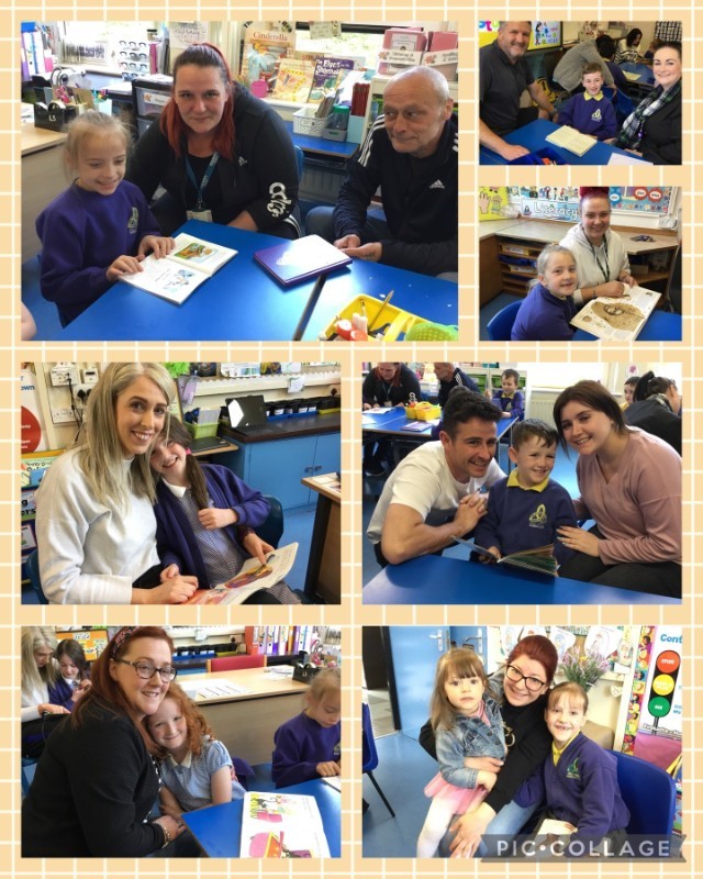 Mrs Somerville's P3 class welcomed their parents and guardians to a Reading morning