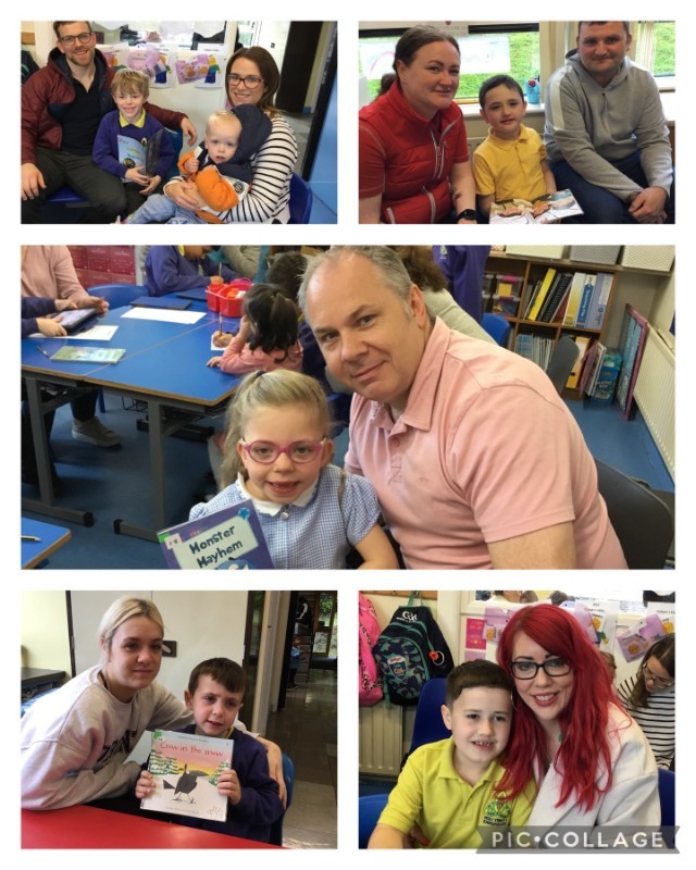 Mrs Somerville's P3 class welcomed their parents and guardians to a Reading morning