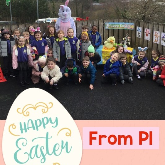 Mrs McMenamin's class enjoyed the Easter egg hunt and meeting the Easter BUnny. 🥚🐰