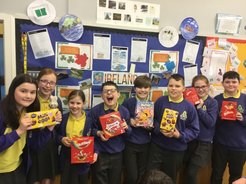 Mrs Cathcart's class held an Easter draw to raise money for Trocaire. They raised £163 a fantastic achievement. Thank you so much to all the parents for your support. Well done to all our prize winners. 