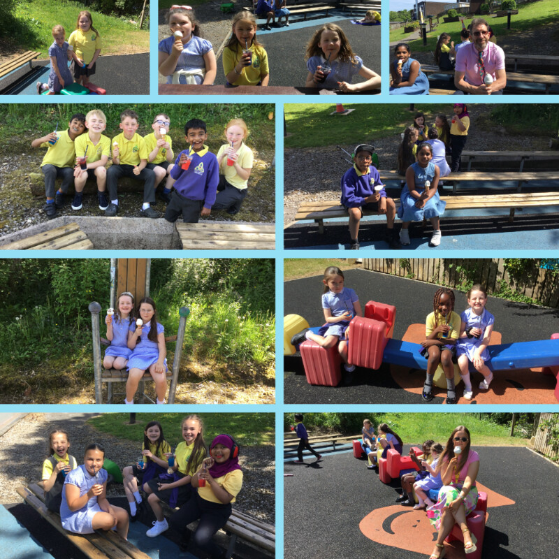 P4 Holy Trinity Communion/End of year celebration: Ice Cream treats.