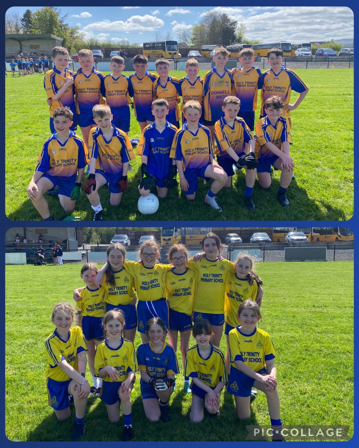 Well done to the girls and boys who represented Holy Trinity at the Fermanagh Mini Sevens Football competition.