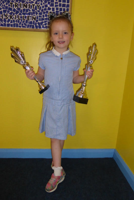 Congratulations to Myah from P2 who won 2 trophies and medals at an Irish Dancing competition in England