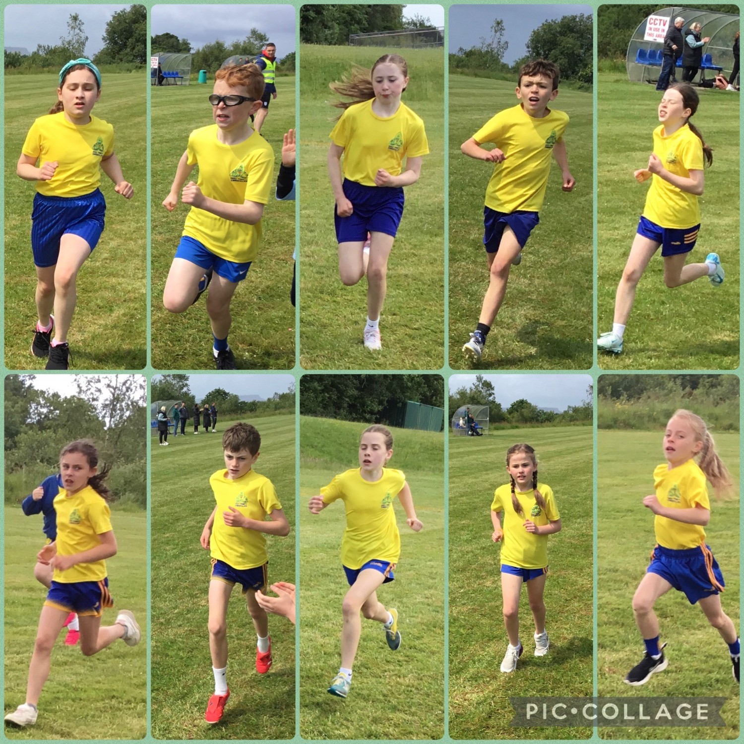 Holy Trinity Cross country runners in action.