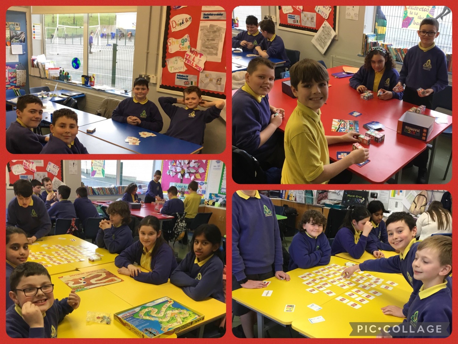 Mrs Cathcart's class enjoyed playing card games and board games as part of their math's work.