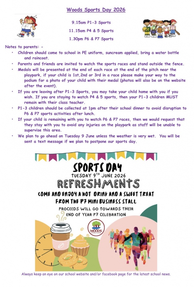 Sports Day 2026 - 9 June 
