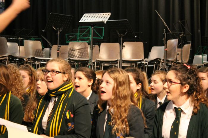 Senior Choir in rehearsal