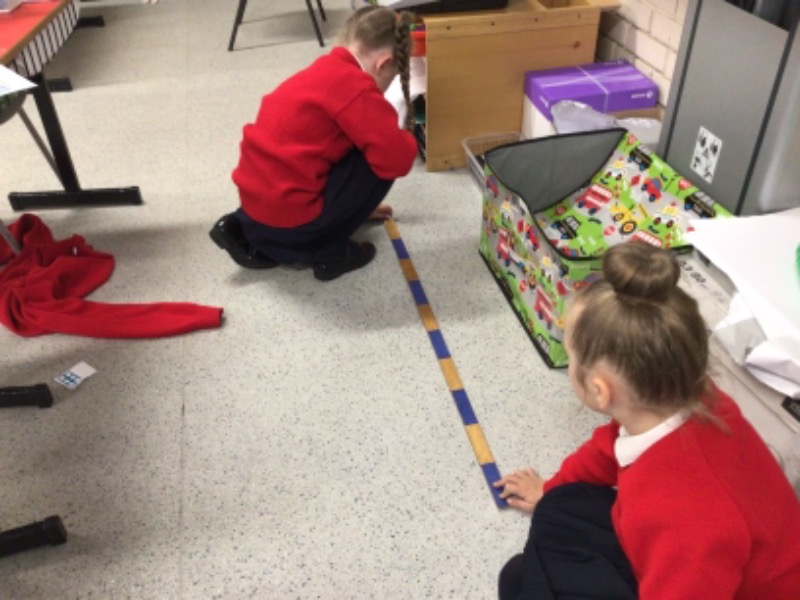 Using the metre stick to measure was easier.
