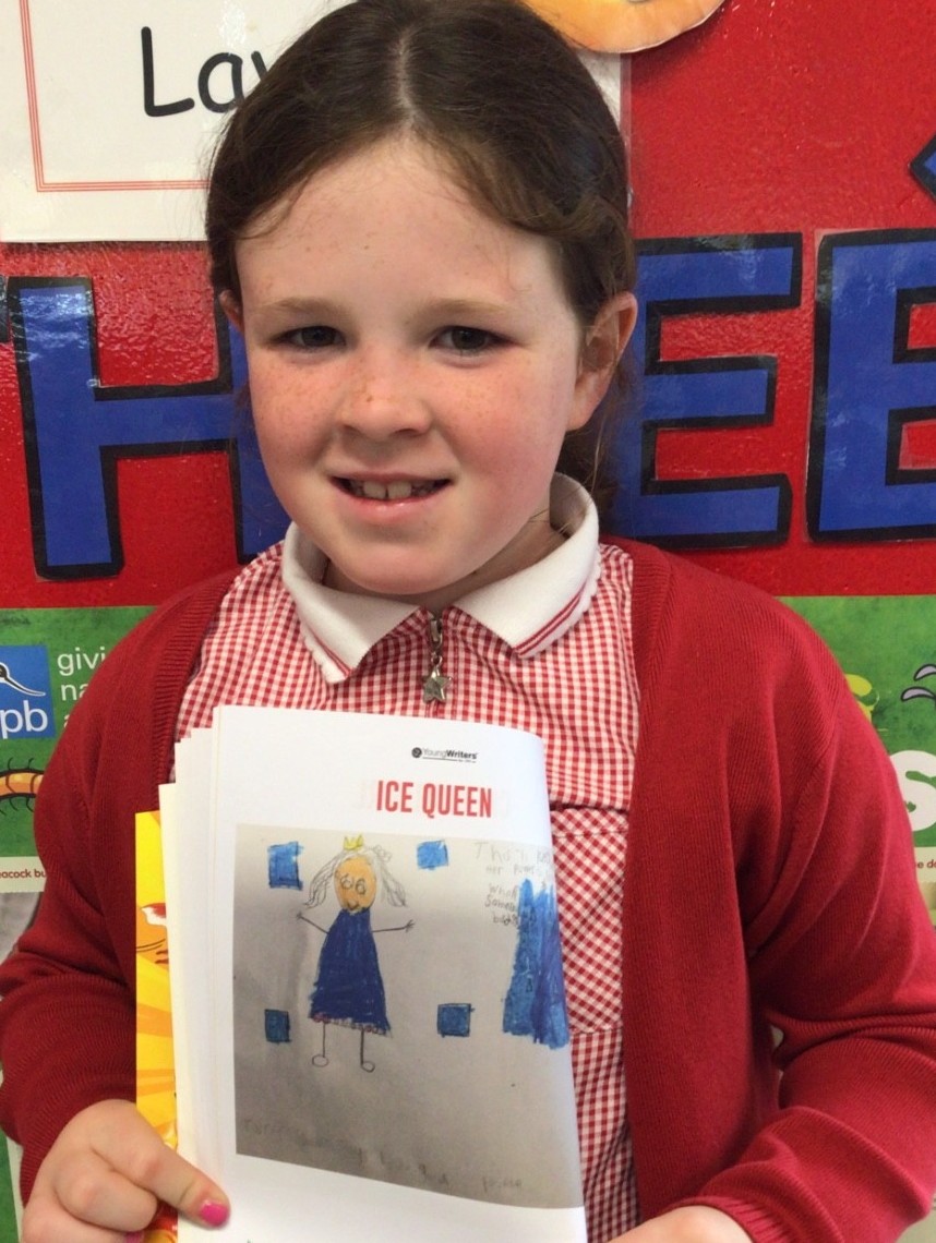 Ice Queen designed by one of our P3's.Her power is Invisibility.
