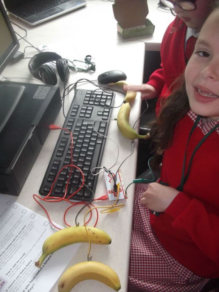 Coding a banana to play music