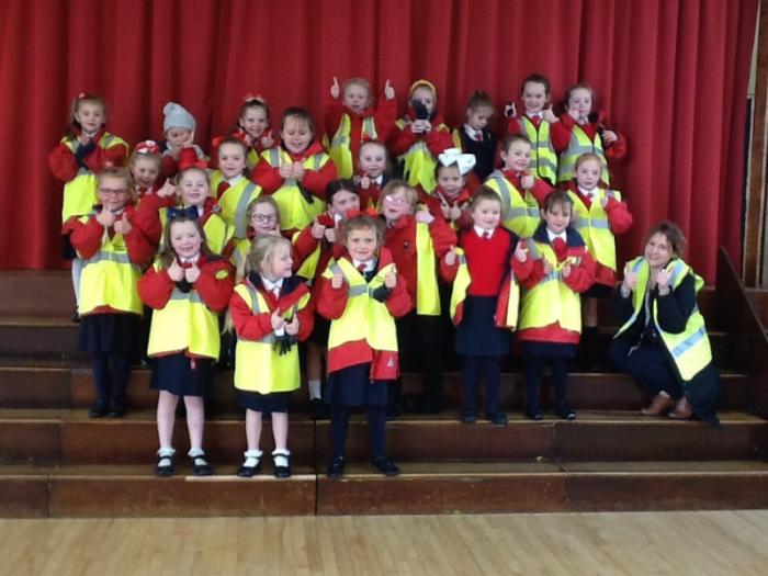 Captain Clean Up's Superhero team with Kirsten from Belfast City Council.
