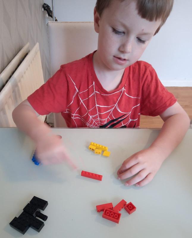 Turlach ag sórtáil Lego