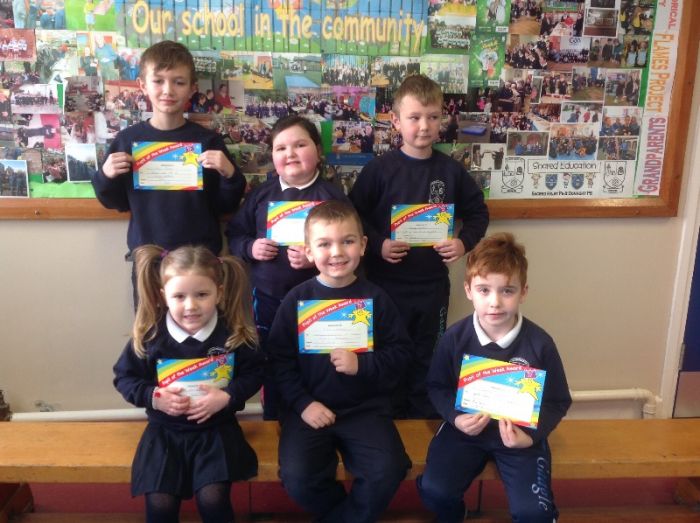 P6 Connor, P5 Cassie, P4 Darryl, P3 Cormaic, P2 Shea, Reception Ceilidh